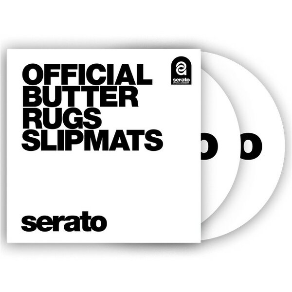 Serato 12&#039;&#039; &lsquo;Butter Rug&rsquo; Slipmat (White/black logo)