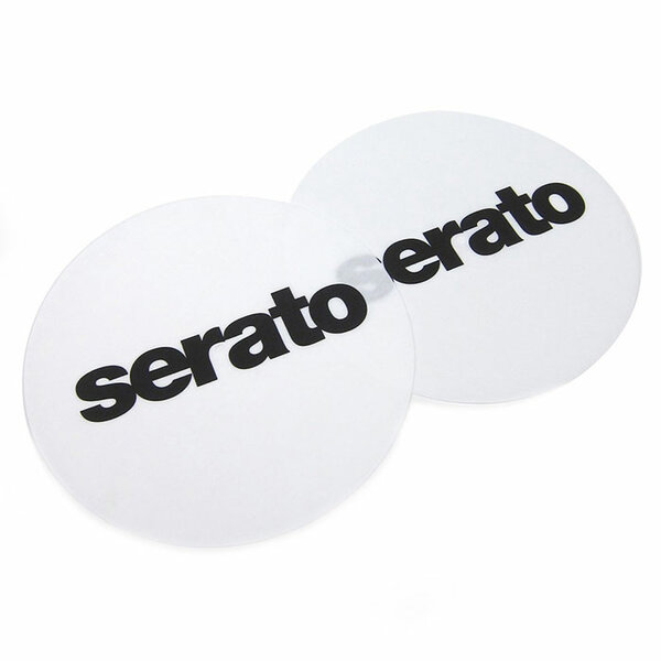 Serato Serato DJ Logo Slipmats - Black on White (pair)