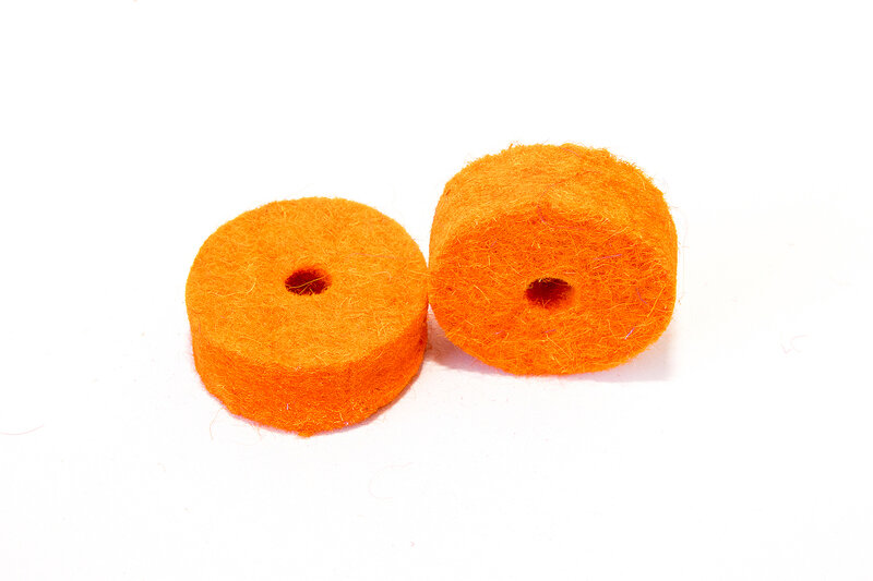 Tuner Fish Lug Locks Felts - Orange