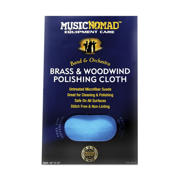 MUSIC NOMAD Brass &amp; Woodwind Microfiber Cloth - MN730