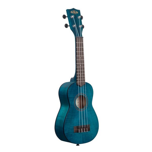 KALA Kala Soprano Exotic Mahogany Blue Ukulele w/Bag