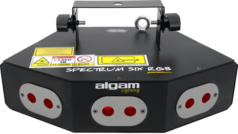 Algam Lighting SPECTRUMSIXRGB 6-beam 260mW RGB animation laser