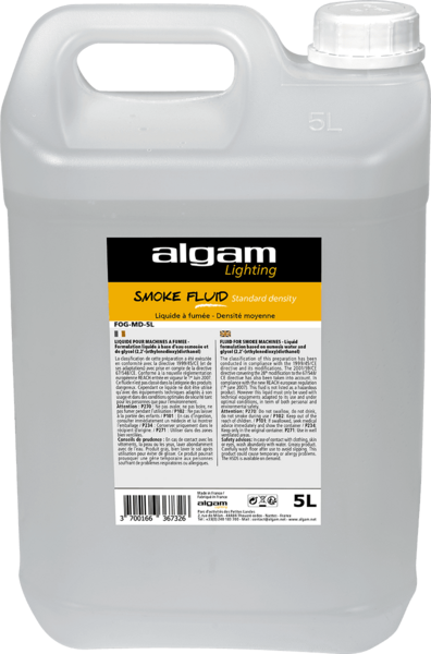 Algam Lighting FOG-MD-5L Medium Density Smoke Liquid 5L