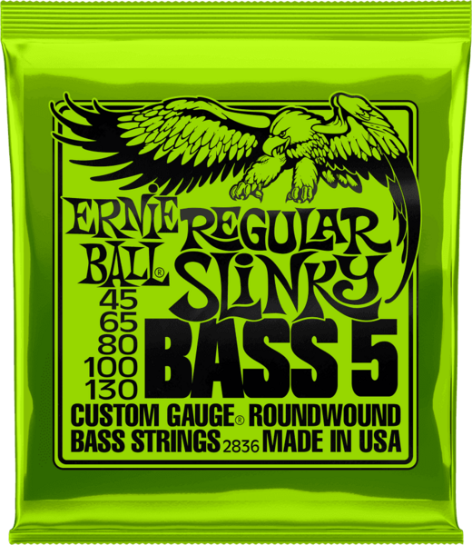 Ernie Ball 2836 Bass strings Slinky Nickel Wound Regular Slinky /5Sn 45-65-80-100-130