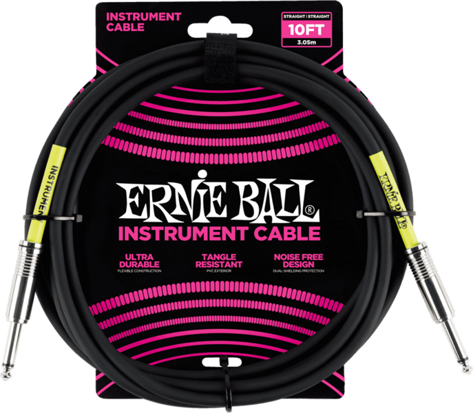 Ernie Ball 6048 Classic Instrument Cable Classic Jack/Jack 3M Black
