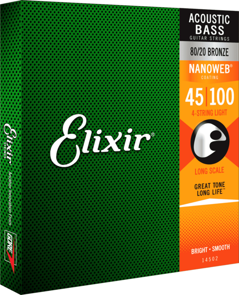 Elixir 14502 Light acoustic bass 45-65-80-100