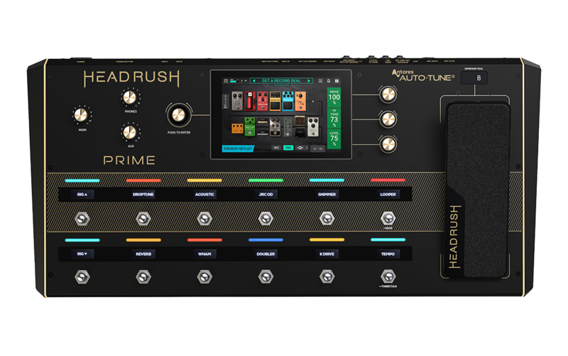 HeadRush PRIME 12-switch, 7&quot; touch-sensitive guitar and voice processor, expression pedal
