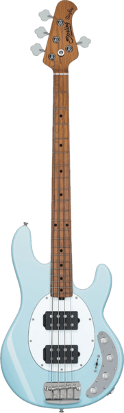 Sterling by Music Man RAY34HH-DBL-M2 Ray34 StingRay4, HH Daphne Blue