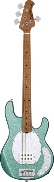 Sterling by Music Man RAY34-SSK-M2 Ray34 StingRay4, Seafoam Sparkle