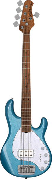 Sterling by Music Man RAY35-BSK-M2 Ray35 StingRay5, Blue Sparkle