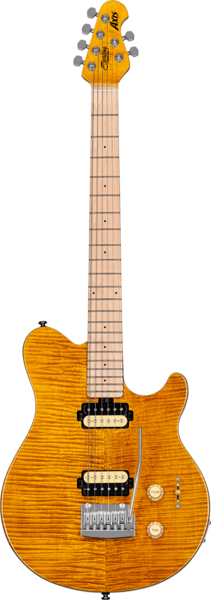 Sterling by Music Man AX3FM-TGO-M1 Axis Flame Maple Top Trans Gold SUB